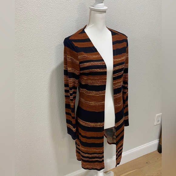 Brand New Emery Rose striped black and brown cardigan. Size medium. - Picture 4 of 5